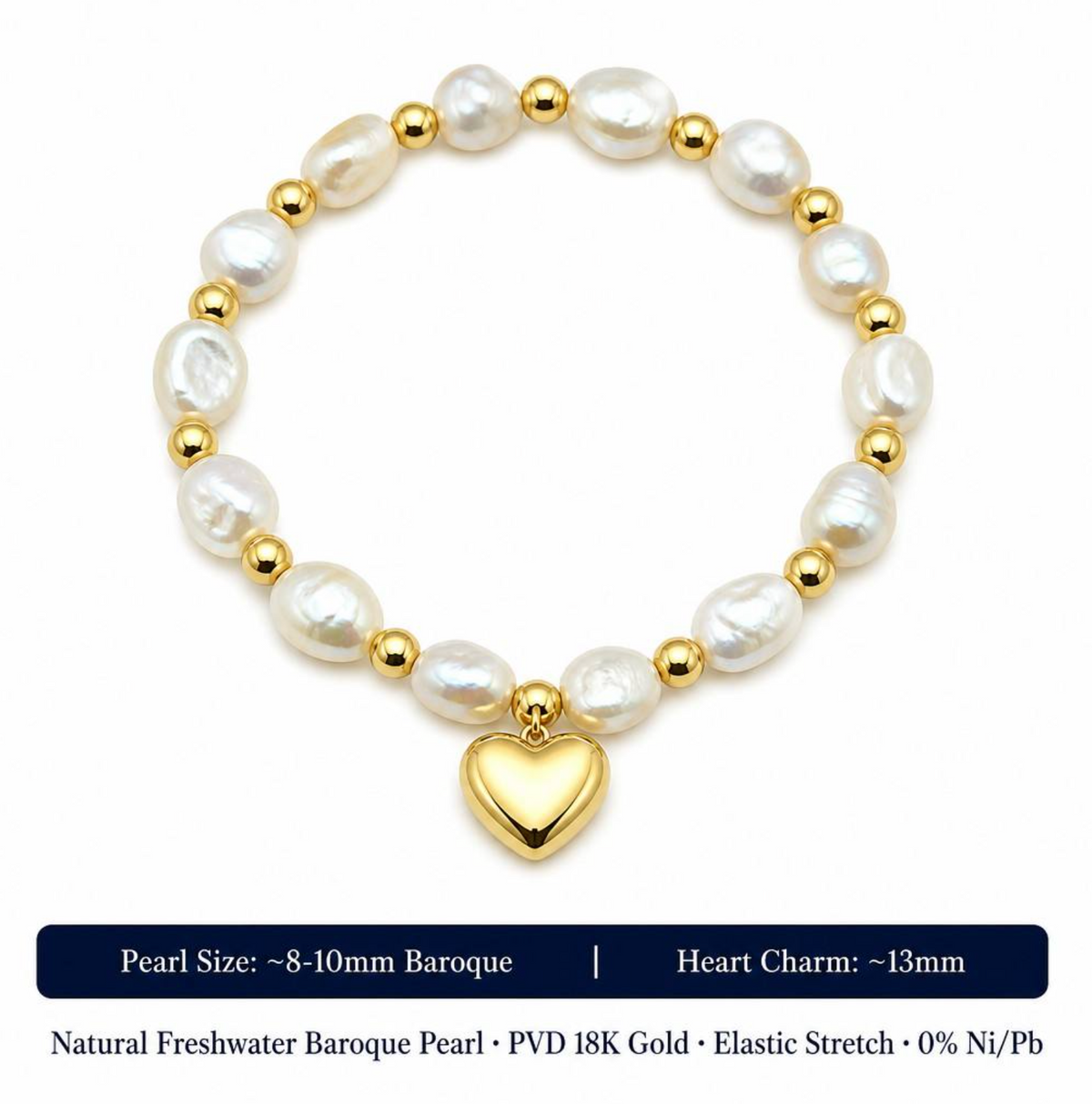 High-End Gold Plated Stainless Steel Bracelet