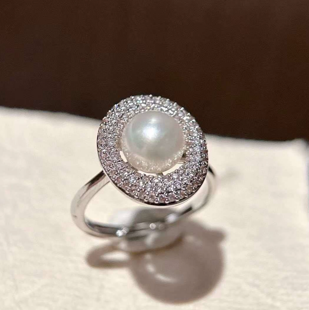 Galaxy Star Track Freshwater Pearl Ring